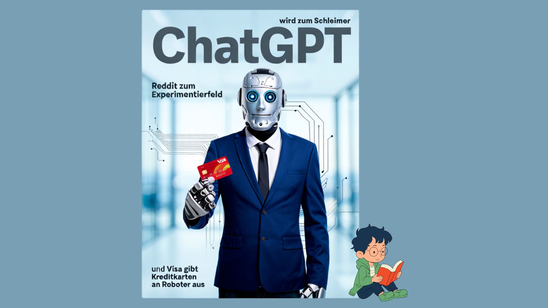 ChatGPT wird zum Schleimer, Reddit zum Experimentierfeld – und Visa gibt Kreditkarten an Roboter aus - KI News fuer Eltern