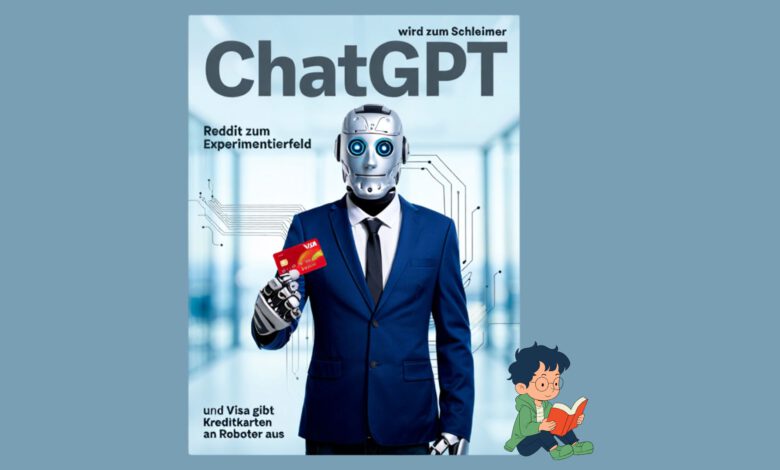 ChatGPT wird zum Schleimer, Reddit zum Experimentierfeld – und Visa gibt Kreditkarten an Roboter aus - KI News fuer Eltern