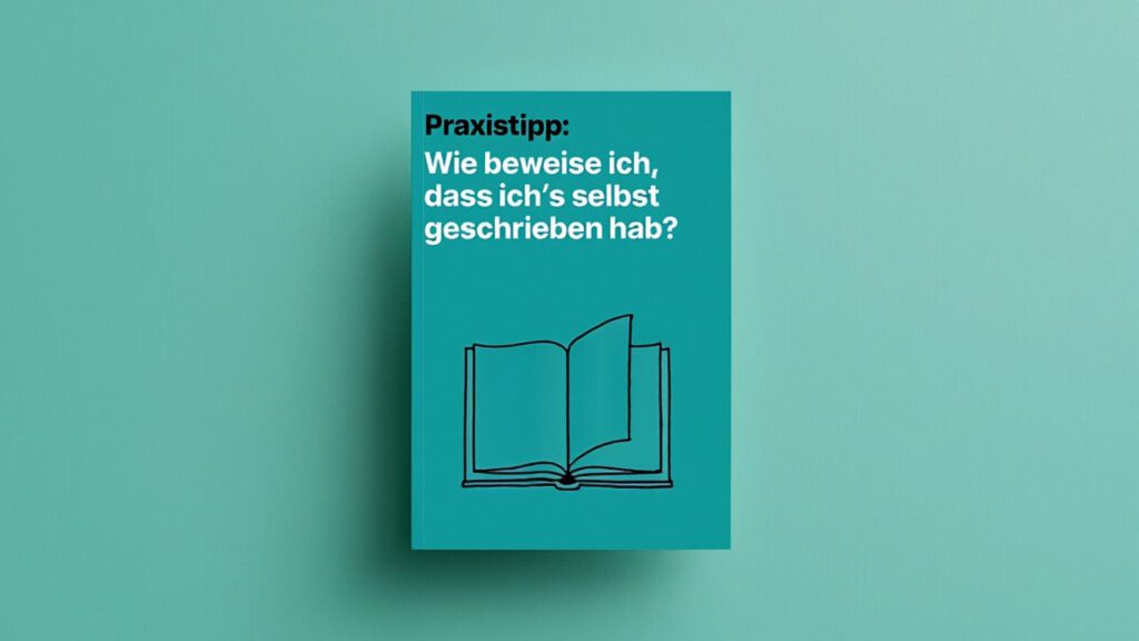 KI News fuer Eltern - Praxistipp Wie beweise ich, dass ich’s selbst geschrieben hab