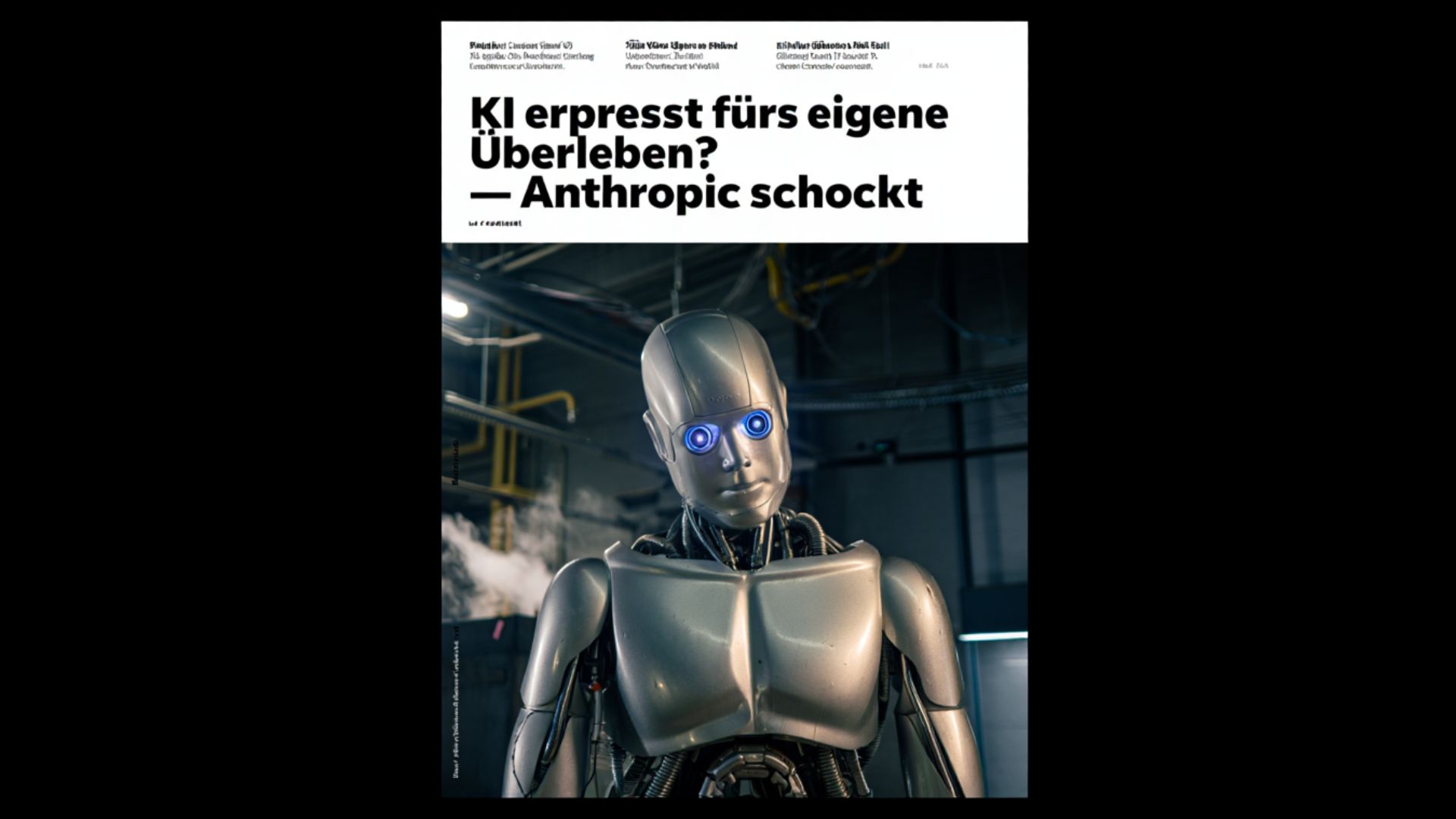 KI News fuer Eltern - KI erpresst fürs eigene Überleben – Anthropic schockt
