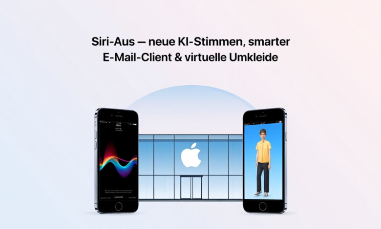 Apple plant Siri-Aus – neue KI-Stimmen, smarter E-Mail-Client & virtuelle Umkleide