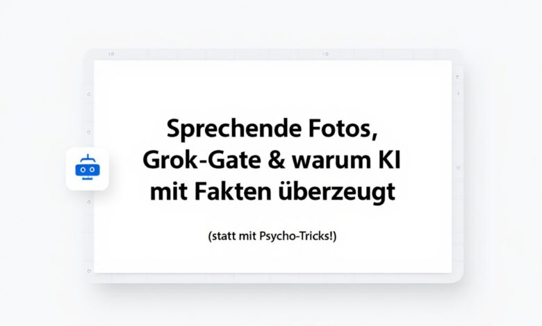 Sprechende Fotos, Grok-Gate & warum KI mit Fakten überzeugt - KI Neuigkeiten für Eltern