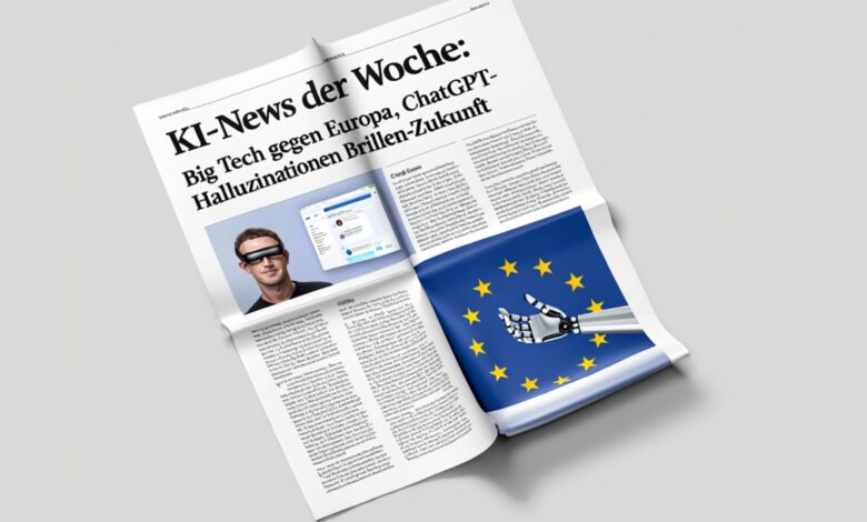 KI-News der Woche Big Tech gegen Europa, ChatGPT-Halluzinationen & Zuckerbergs Brillen-Zukunft - KI News fuer Eltern